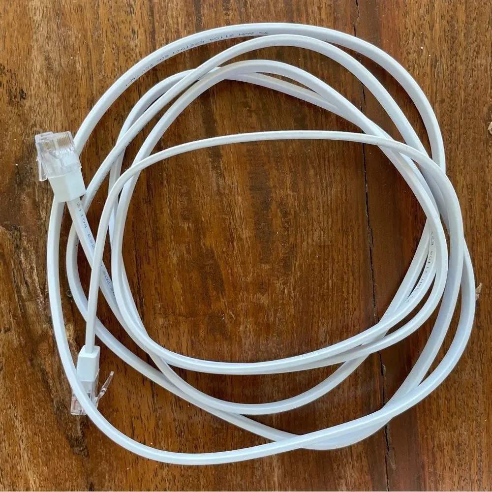 Google White Network Router with Network Cable